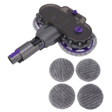 Accessorio per mocio per Dyson V7V8V10V11V15, spazzola elettrica a rullo morbido con funzione di aspirazione durante il lavaggio e panni