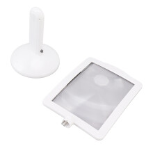 Desktop Handheld Magnifying Tool: Large Viewing Area Magnifier With Adjustable Led Light For Comprehensive Eye Protection