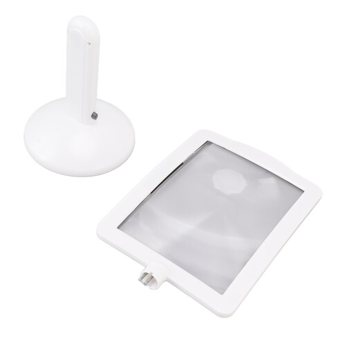 Desktop Handheld Magnifying Tool: Large Viewing Area Magnifier With Adjustable Led Light For Comprehensive Eye Protection
