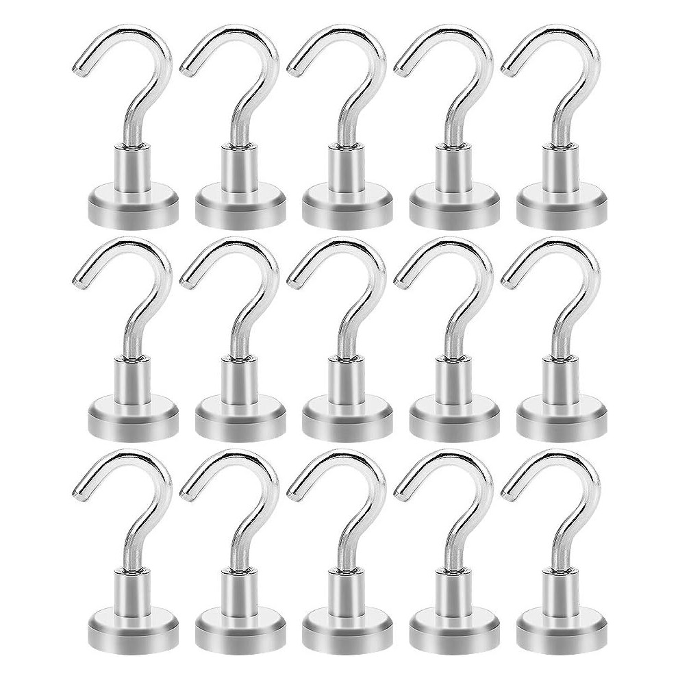 Rust Resistant Heavy Duty Hooks, Neodymium Magnet Hooks For Easy Assembly & Multipurpose Use 9074015918675