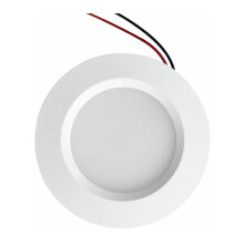 Downlight empotrable de bajo consumo con selección de 5 CCT y embellecedor reflector liso, kit de adaptación regulable para instalaciones en