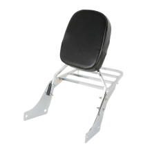 Detachable Motorcycle Backrest with Luggage Rack for Honda Shadow 1100 Passenger Comfort Upgrade