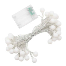 Warm LED Globe String Lights, Water Resistance Tent Accessory Battery Operated Lights, Decorative Bulbs for Outdoor Garden Wedding Tree Wall