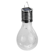 LED Light with Transparent Shell, Eco-Friendly Outdoor Use Light, Waterproof Solar Powered No Wiring Needed for Garden Patio Camping, Cool White 5