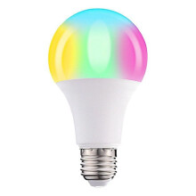 Compatible with Google for Universal Smart Lighting, WiFi Dimmable Light Bulb with 16 Colors and RGB Effects, Smart LED Light Bulb with Remote