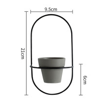 Educational Children's Toy Inspired Decorative Hanging Planter Stylish Metal Plant Holder Elegant Round Iron Rack Flower Pot Set for Creative Indoor O