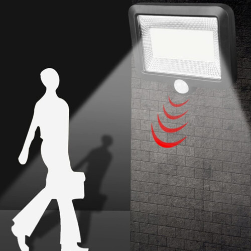 Separate Solar Panel Light Outdoor, Waterproof Motion Sensor Security Fixture with Human Body Induction, Wall Mounted Solar Powered Light for Front 2