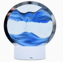 Quadro de areia em movimento para decoração de casa e escritório, arte 3D com areia fluindo em estilo natural com efeito dinâmico, arte relaxante