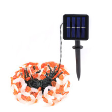 Außen-Solarlampen mit LED-Marienkäfer, 5m, 20 warmweiß, wasserdicht
