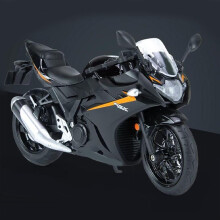 Scaleaccurate model motorcycle, diecast metal, collector's item, motorcycle 1:12 for Suzuki GSX 250 R Black.