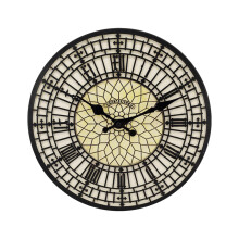 Waterproof Outdoor Clocks, Garden Round Resin Wall Clock, Weatherproof, Classic Design, Accurate Timepiece For Home