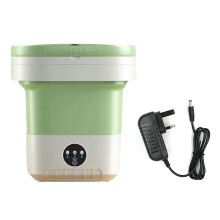 Mini lave-linge pliable amélioré de 12l,-Britannique vert frais