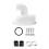 Vacuum Dust Separator Cyclones Separator Lid-White With Elbow 1