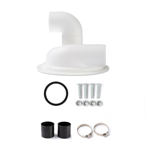 Vacuum Dust Separator Cyclones Separator Lid-White With Elbow