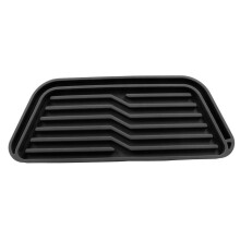 Refrigerator Drip Tray Nonslip Silicone Plate for-Black Square