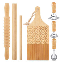 Gnocchi Pastas Making Set Includes Wood Board Ravioli Stamp