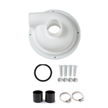 Vacuum Dust Separator Cyclones Separator Cover with Elbow-White