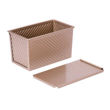 Rectangle Loaf Pans with Cover Bread Baking-rose gold large