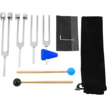 4PCS Tuning Forks Musical Instrument Tuning Devices for-silver