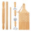 Practical Gnocchi Maker Set Featuring Wood Board and Rolling Pin 1
