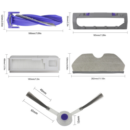 Replacement Part Robot Vacuum Cleaner Accessory for-Style three 2