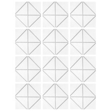 12 Pack Foam Panels Polyester Soundproof Wall Panels Wall-White