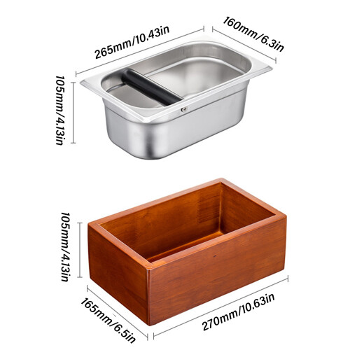 Fashion Kitchen Espresso Waste Box Coffee Grinds Knocks Box 2