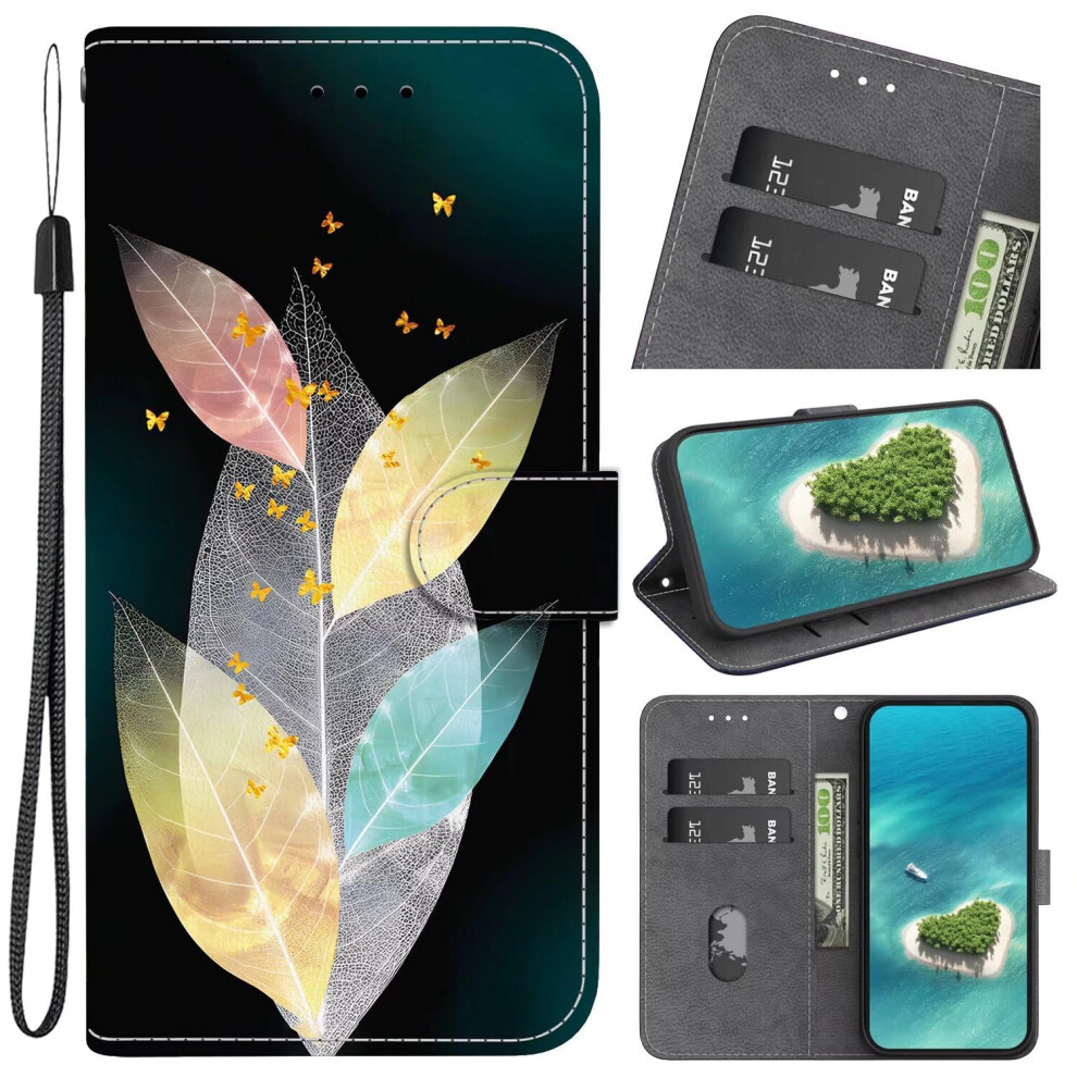 Leather Wallet Case With Magnetic Closure, Shockproof Flip Folio Cover With Kickstand For Google Pixel 7 9347817564242