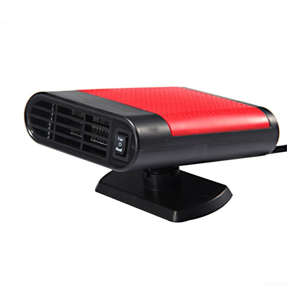 24V 150W Car Heater And Windshield Defroster With Cooling Fan, 2 In 1 Fast Heating Antifog (Red) Red 9189345095870