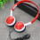Wired OverEar PC Gaming Headset with Noise Cancelling Mic, Foldable for Computer Tablet Wine Red 2