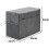 Sewing Machine Dustproof Cover Waterproof with Convenient Storage Solutions (Grey) 4