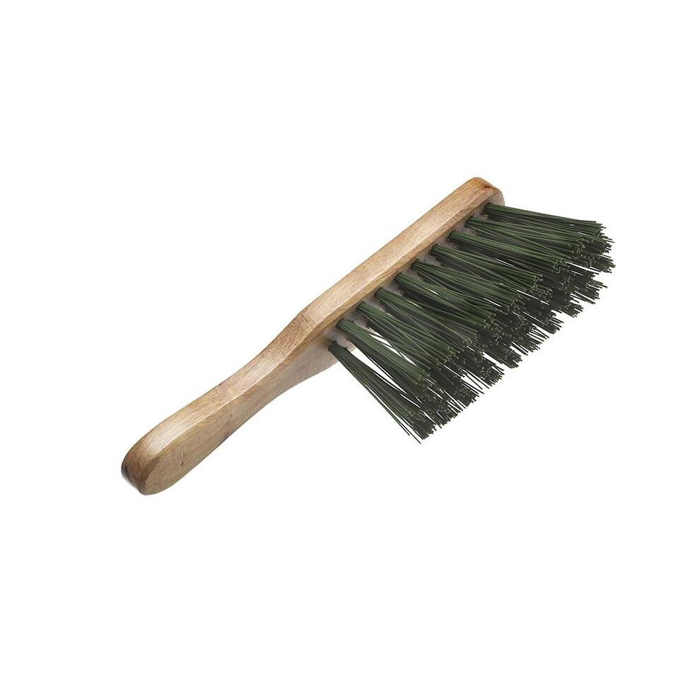 Faithfull Stiff Pvc Hand Brush 275Mm (11In) Green