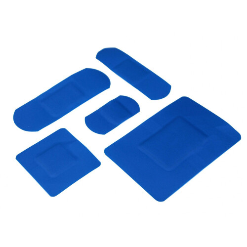 Scan Assorted Hypoallergenic Blue Plasters 120 1