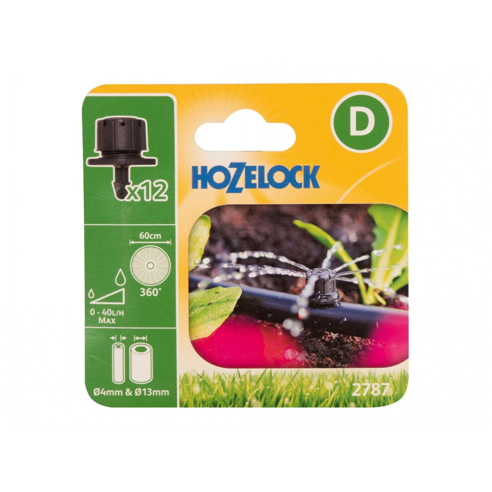 Hozelock 2787 End Of Line Adjustable Mini Sprinkler 4/13Mm (Pack 12)
