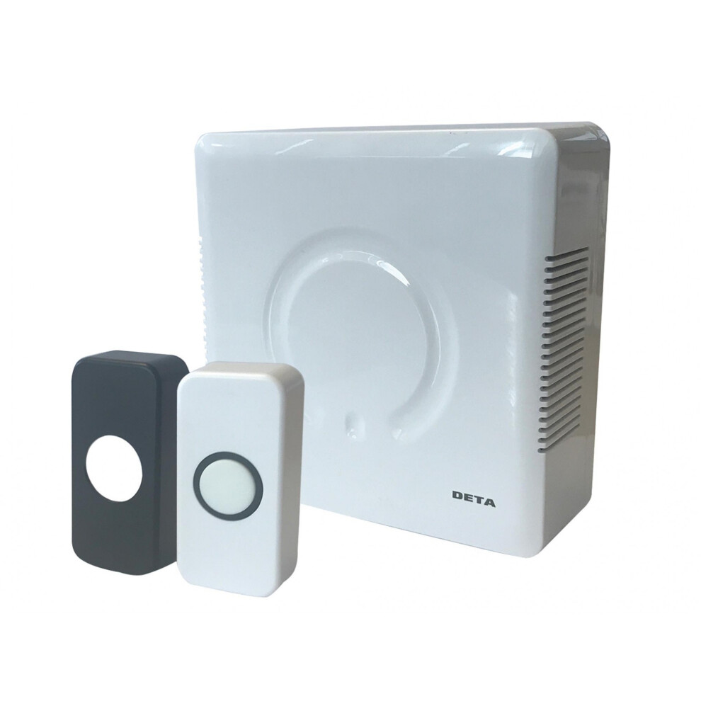 Deta Vimark Wired Door Bell Chime And Push Kit 5063750782959
