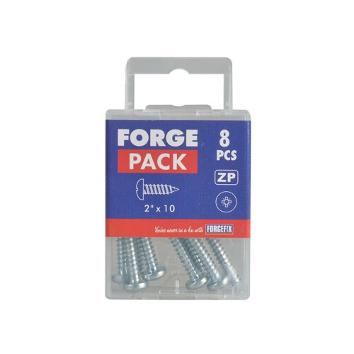Forgefix Forgefix Self-tapping Screw, Pozi Compatible Pan Head, Zp, Forgepack 2