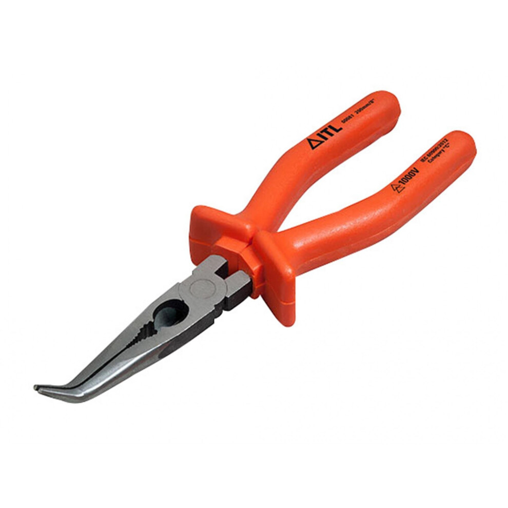 Itl Insulated Insulated Bent Nose Pliers 200Mm (8In) 5063750776590