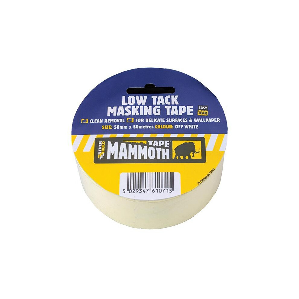 Everbuild Sika Low Tack Masking Tape 5063750608365
