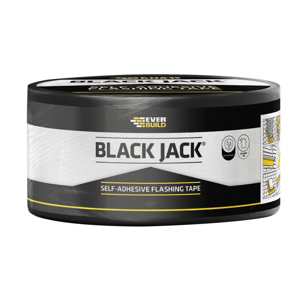 Everbuild Sika Black Jack Flashing Tape, Trade 5063750606941