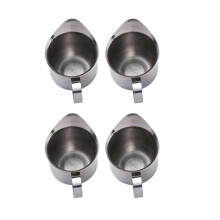 4PCS Convenient Coffee Pots Milk Frothing Cup Stainless Steel