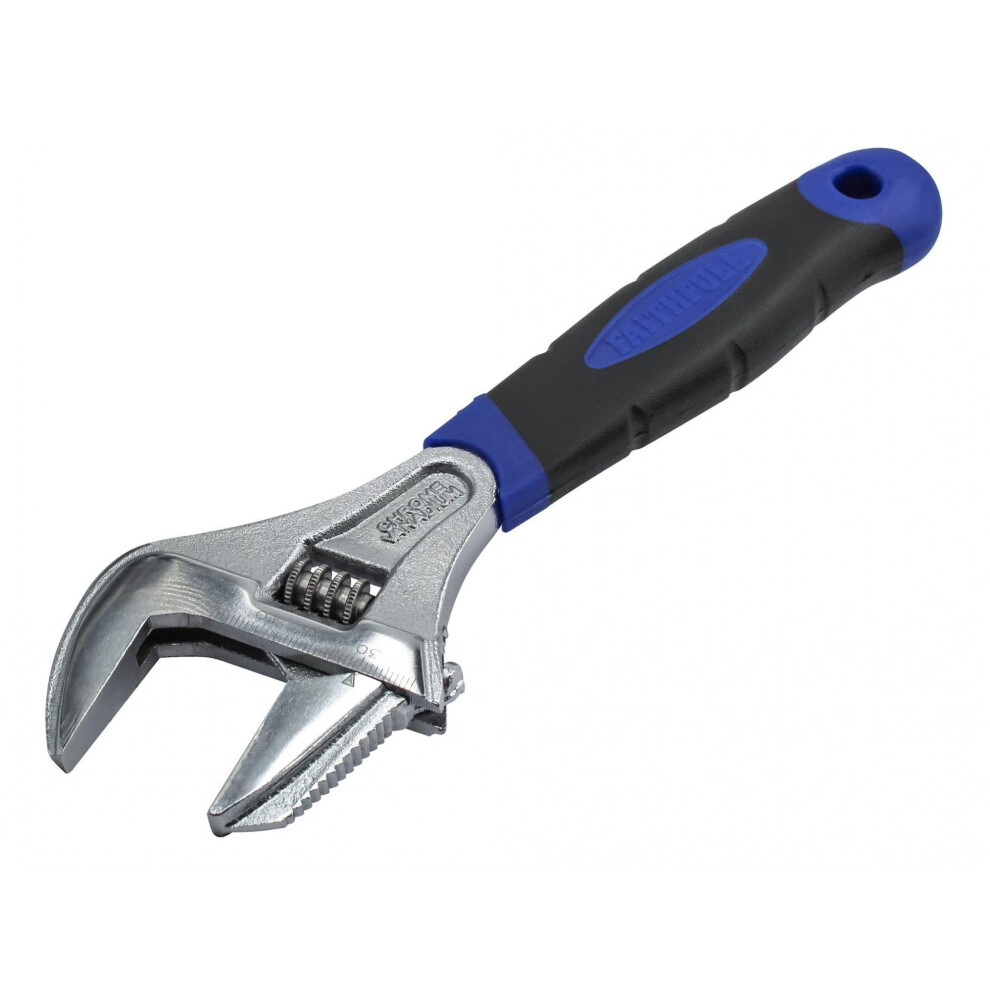 Faithfull Wide Mouth Adjustable Spanner 200Mm