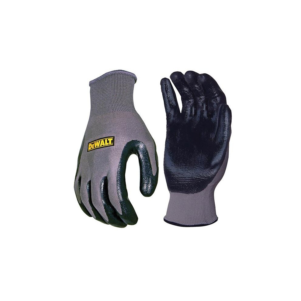 Dewalt Power Tools Nitrile Nylon Gloves - Large Multicoloured