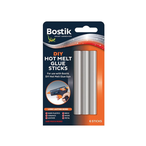 Bostik Diy Hot Melt Glue Sticks (pack 6)