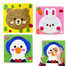 Sewing  Wool Animals, Sewing Kits for Kids  Plush Wool Ornament Set