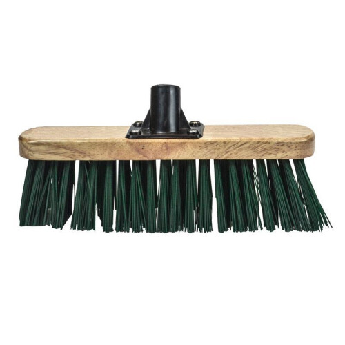 Faithfull Faithfull Stiff Green Broom Head 300mm (12in) Threaded Socket