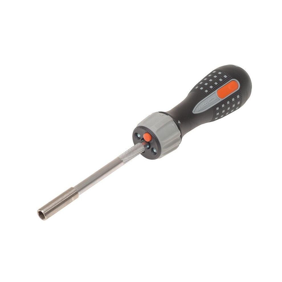 Bahco 808050L Led Ratchet Screwdriver & 6 Bits 5063750473338