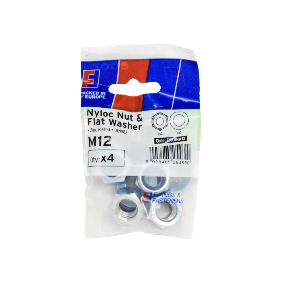 Forgefix Nyloc Nut & Washer, Forgepack