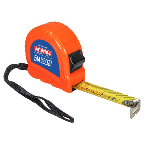 Faithfull Faithfull Twin Lock Tape Measure 5m/16ft (width 19mm) 2