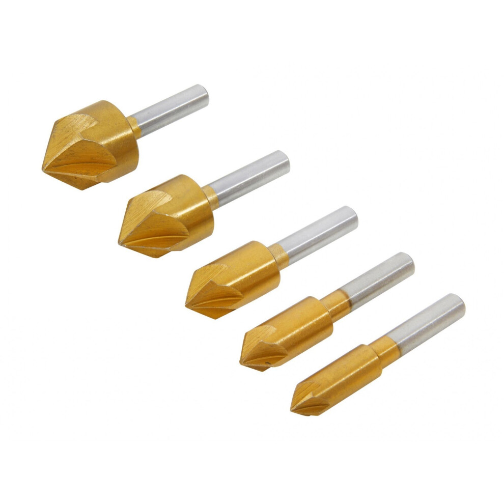 Bluespot Tools Hss Titanium Countersink Bit Set, 5 Piece 5063750425610