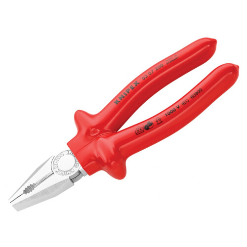 Knipex Knipex Vde Combination Pliers Dipped Handles 200mm